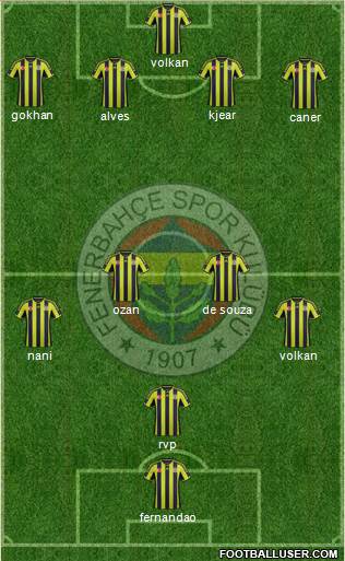 Fenerbahçe SK Formation 2015