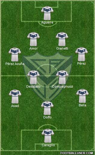 Vélez Sarsfield Formation 2015