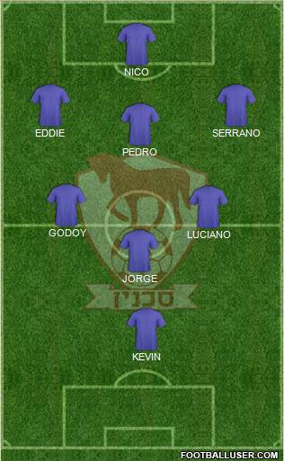 Hapoel Bnei Sakhnin Formation 2015