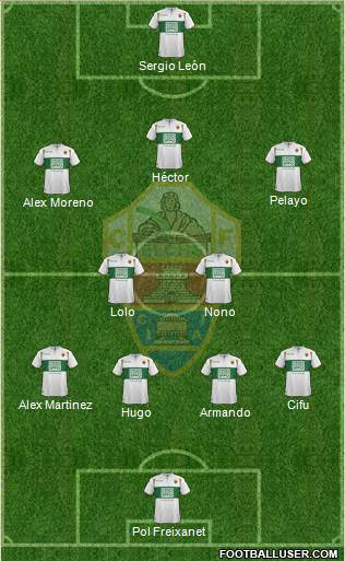 Elche C.F., S.A.D. Formation 2015