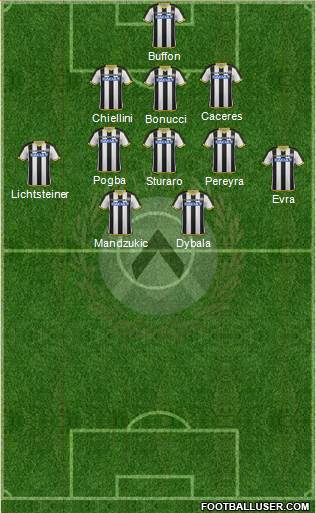 Udinese Formation 2015