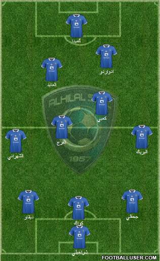 Al-Hilal (KSA) Formation 2015
