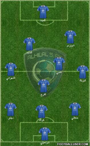 Al-Hilal (KSA) Formation 2015