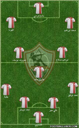 Zamalek Sporting Club Formation 2015