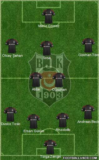 Besiktas JK Formation 2015
