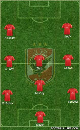 Al-Ahly Sporting Club Formation 2015