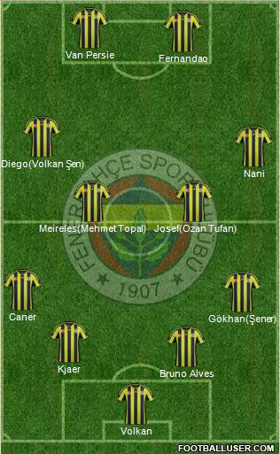 Fenerbahçe SK Formation 2015