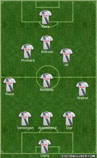 Tottenham Hotspur Formation 2015