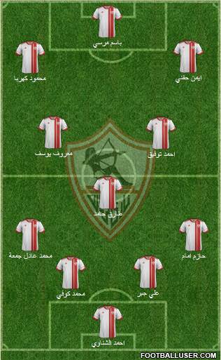 Zamalek Sporting Club Formation 2015