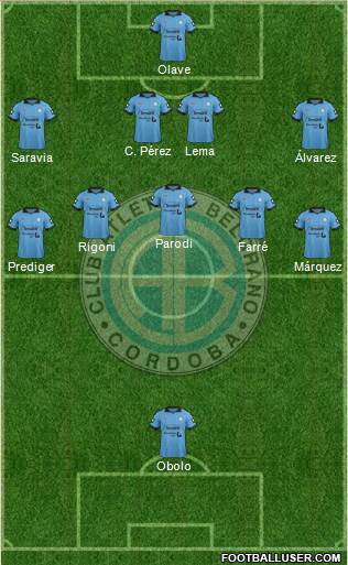 Belgrano de Córdoba Formation 2015