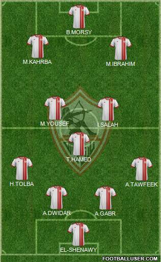 Zamalek Sporting Club Formation 2015
