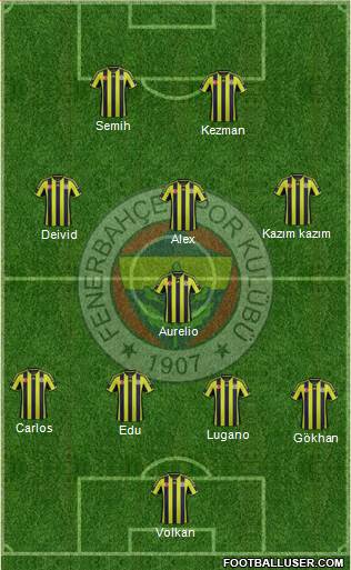 Fenerbahçe SK Formation 2015