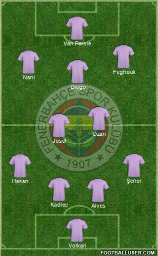 Fenerbahçe SK Formation 2015