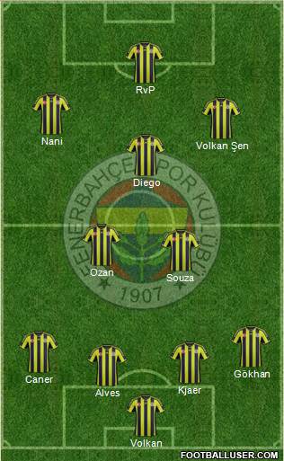 Fenerbahçe SK Formation 2015