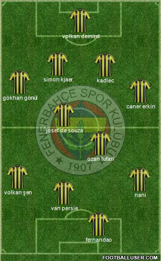 Fenerbahçe SK Formation 2015