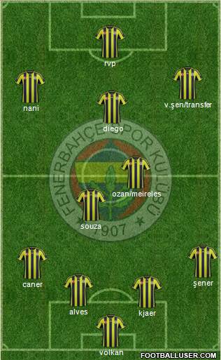 Fenerbahçe SK Formation 2015