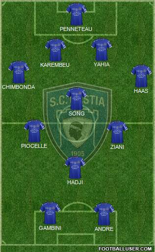Sporting Club Bastia Formation 2015