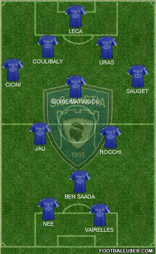 Sporting Club Bastia Formation 2015