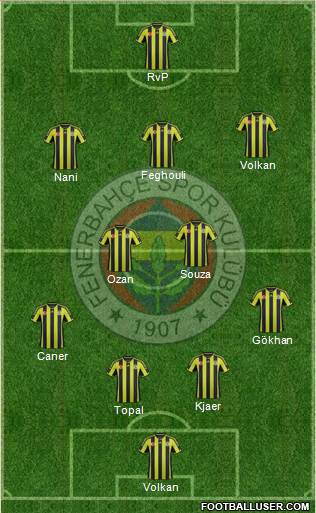 Fenerbahçe SK Formation 2015