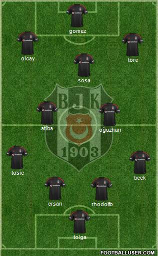 Besiktas JK Formation 2015