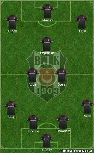 Besiktas JK Formation 2015