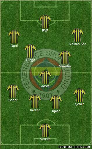 Fenerbahçe SK Formation 2015
