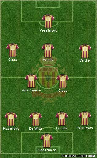 Yellow Red KV Mechelen Formation 2015
