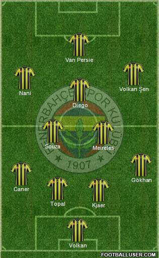 Fenerbahçe SK Formation 2015