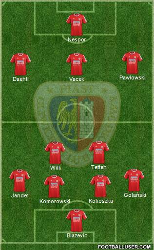 Piast Gliwice Formation 2015