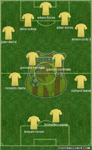 CD Bogotá FC Formation 2015