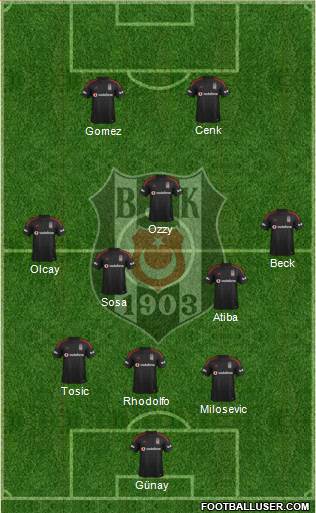 Besiktas JK Formation 2015