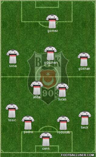 Besiktas JK Formation 2015