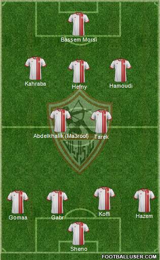 Zamalek Sporting Club Formation 2015