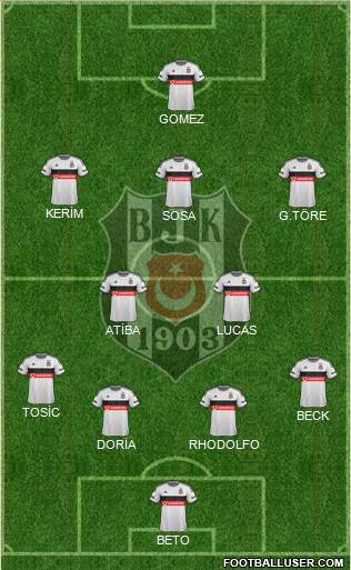 Besiktas JK Formation 2015