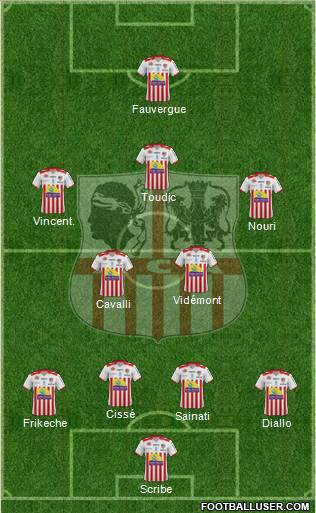 Athletic Club Ajaccien Football football formation