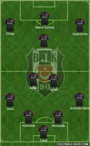 Besiktas JK Formation 2015