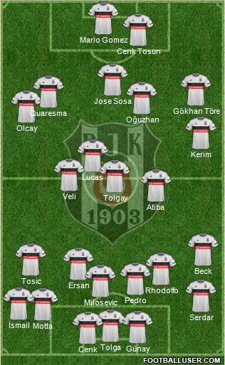 Besiktas JK Formation 2015