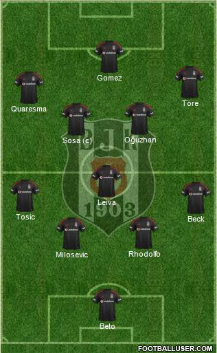 Besiktas JK Formation 2015