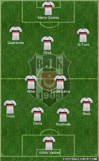 Besiktas JK Formation 2015