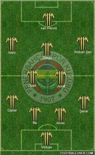 Fenerbahçe SK Formation 2015
