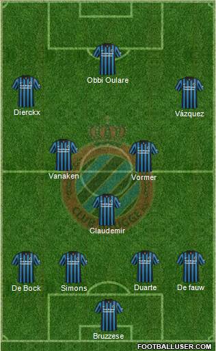Club Brugge KV Formation 2015