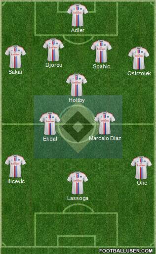 Hamburger SV Formation 2015