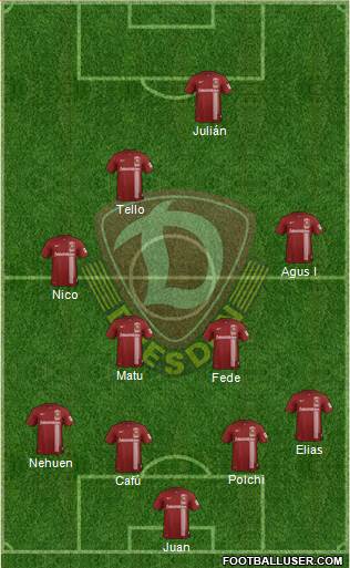 SG Dynamo Dresden Formation 2015