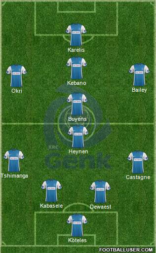 K Racing Club Genk Formation 2015