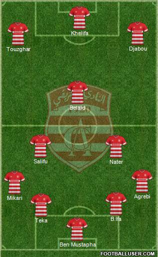 Club Africain Tunis Formation 2015