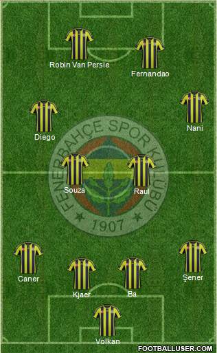 Fenerbahçe SK Formation 2015