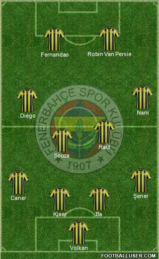 Fenerbahçe SK Formation 2015