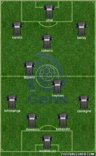 K Racing Club Genk Formation 2015