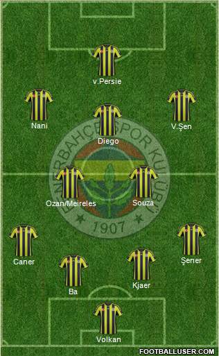 Fenerbahçe SK Formation 2015
