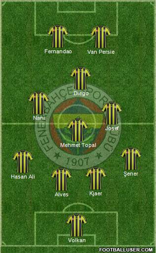 Fenerbahçe SK Formation 2015